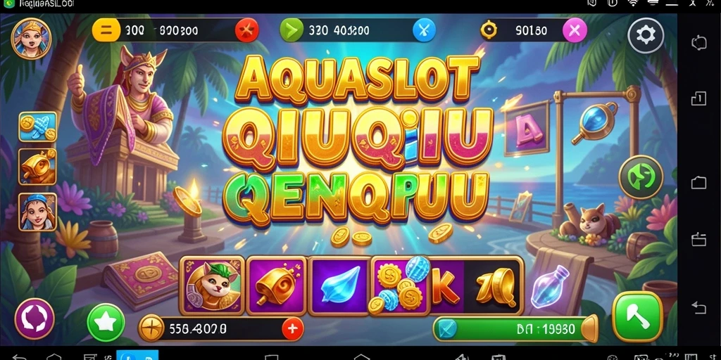 Screenshot gameplay menarik dari AQUASLOT menunjukkan suasana permainan QiuQiu.