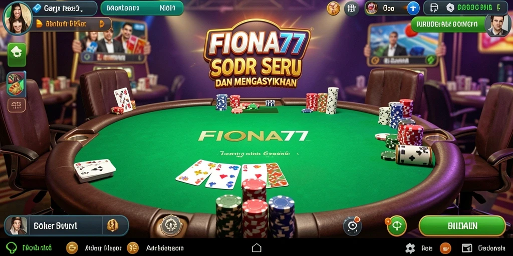 Tampilan gameplay seru dalam FIONA77 yang penuh aksi Poker.
