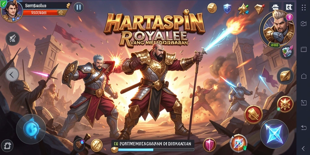 Tangkapan layar gameplay HARTASPIN yang seru dan mendebarkan.