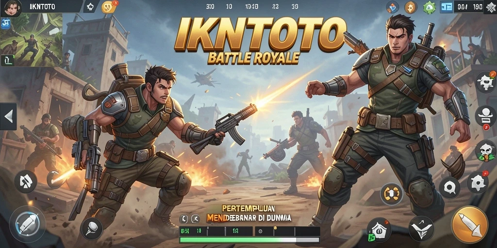 Screenshot gameplay IKNTOTO yang menunjukkan aksi pertempuran seru.