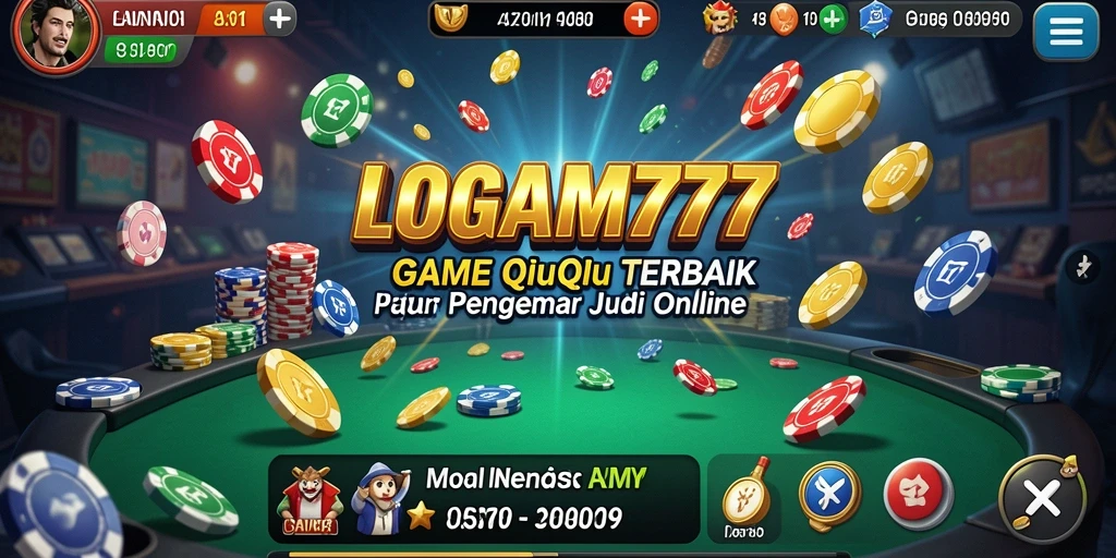 Tampilan gameplay seru dari LOGAM777 dalam permainan QiuQiu.