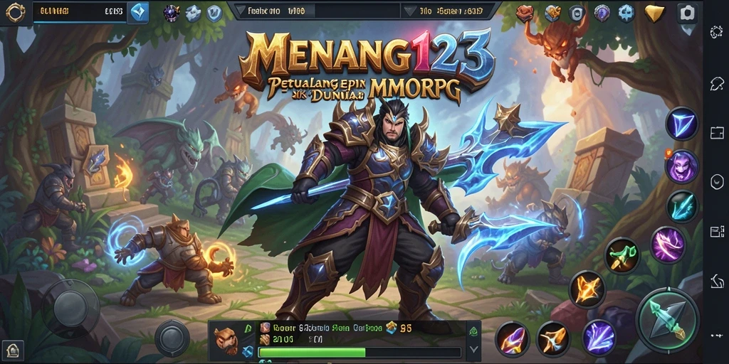 Gameplay menakjubkan MENANG123 dalam dunia MMORPG yang luas.