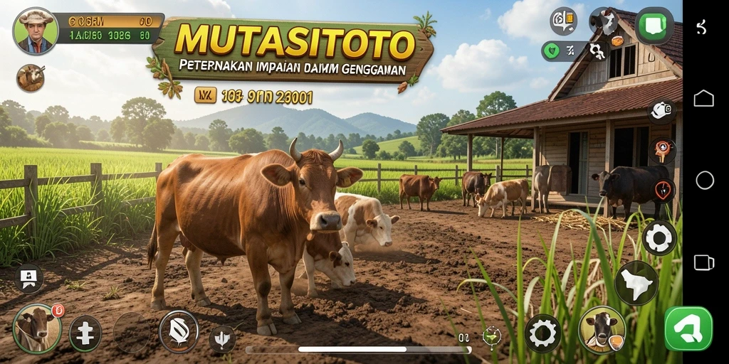 Gameplay menarik dalam dunia pertanian yang penuh warna.